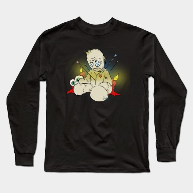 Voodoo Doll Long Sleeve T-Shirt by schockgraphics